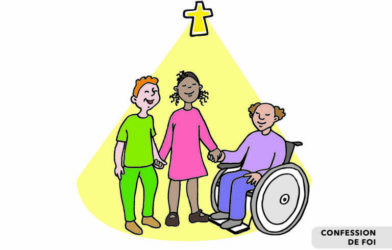 11 dessins représentant des temps forts de la liturgie