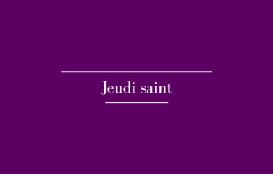 Jeudi Saint